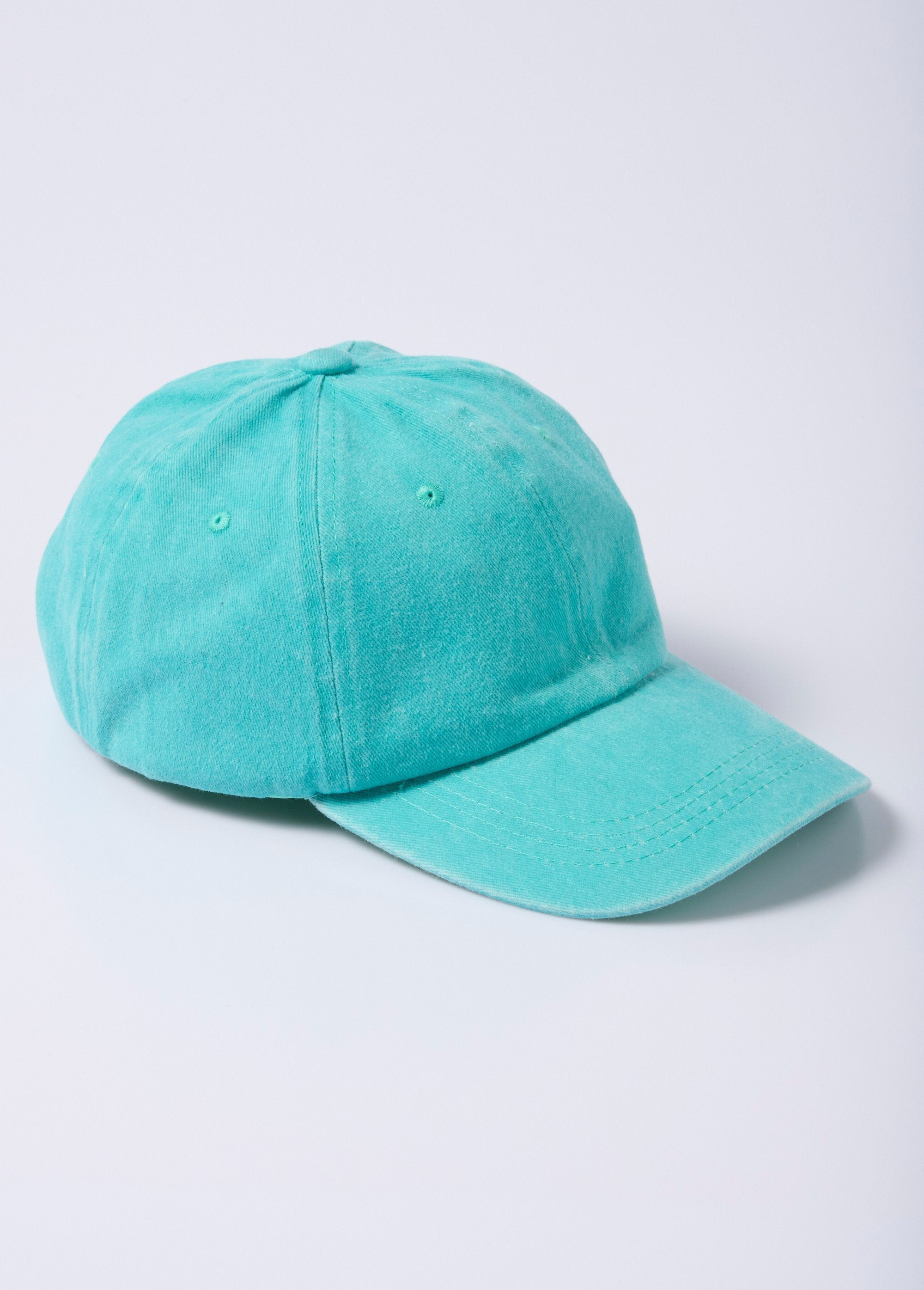Gorra_de_lona_colorida_con_efecto_desgastado_Turquesa_FA1_slim