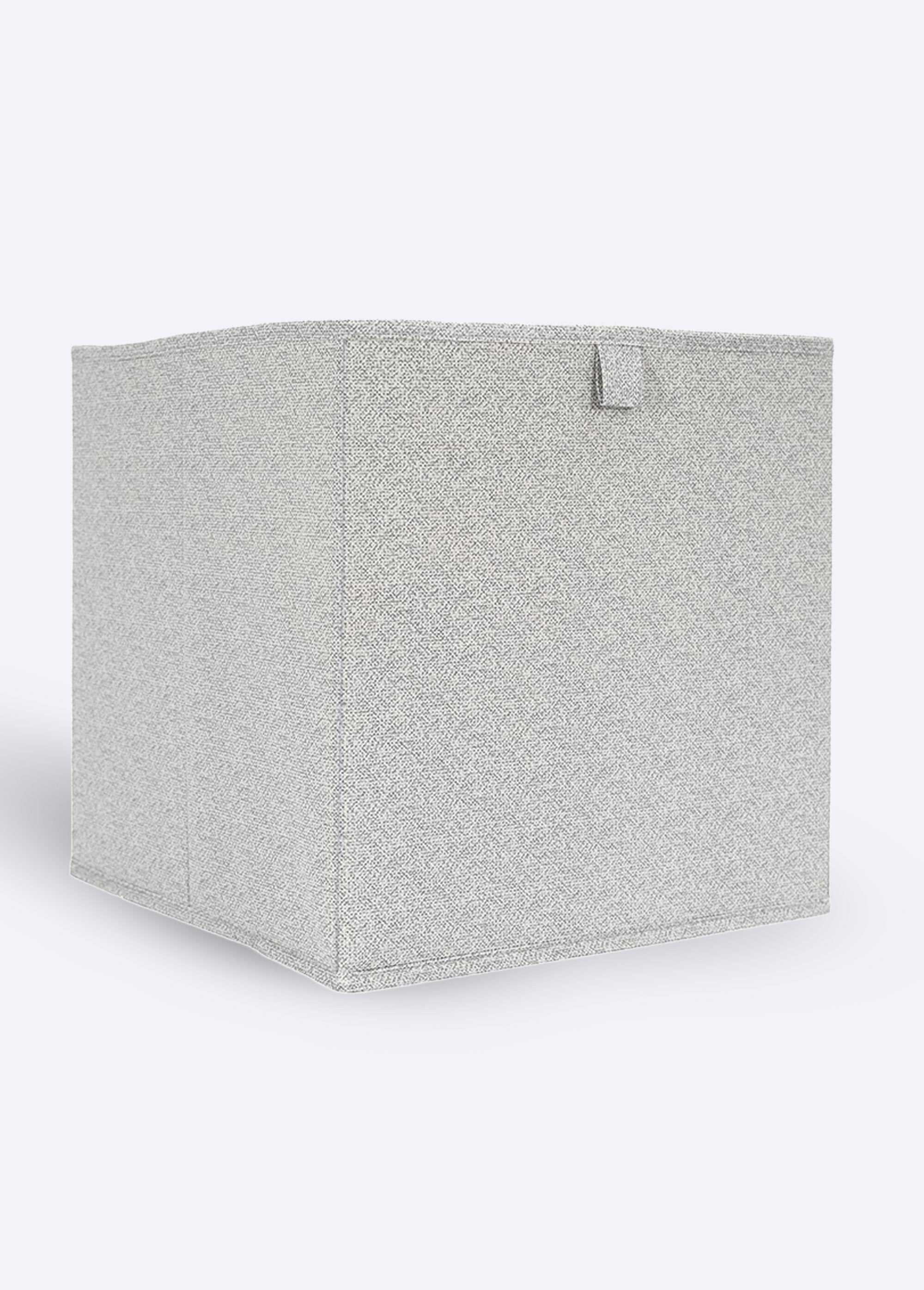 Cubo_de_almacenamiento_plegable,_tejido_jaspeado_Gris_claro_FA1_slim