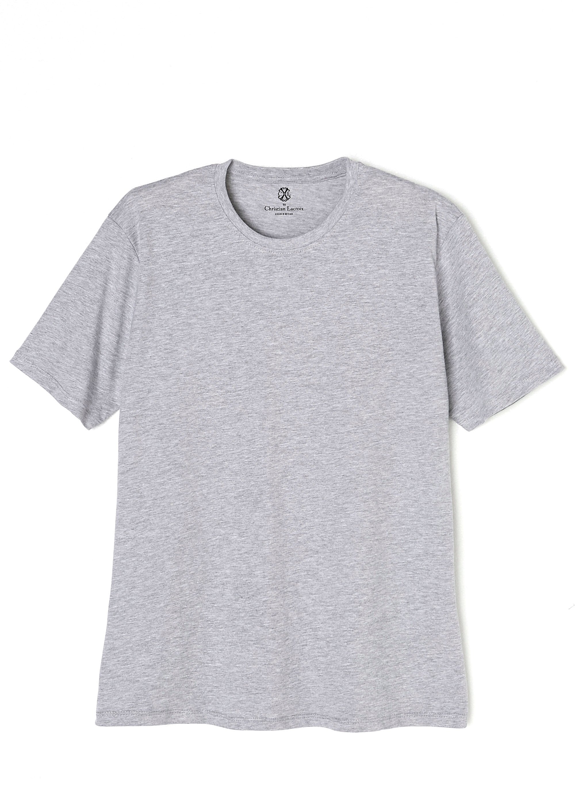 CXL_by_Christian_Lacroix®_-_Camiseta_de_algodón_puro_Gris_FA1_slim