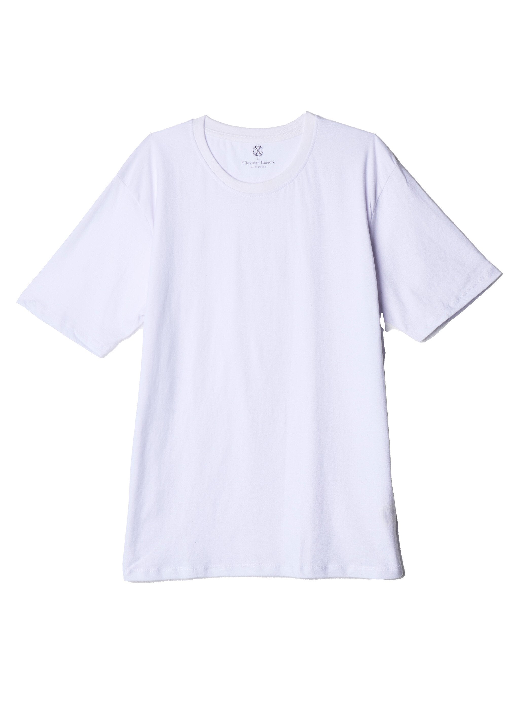 CXL_by_Christian_Lacroix®_-_Camiseta_de_algodón_puro_Blanco,_Blanca_FA1_slim