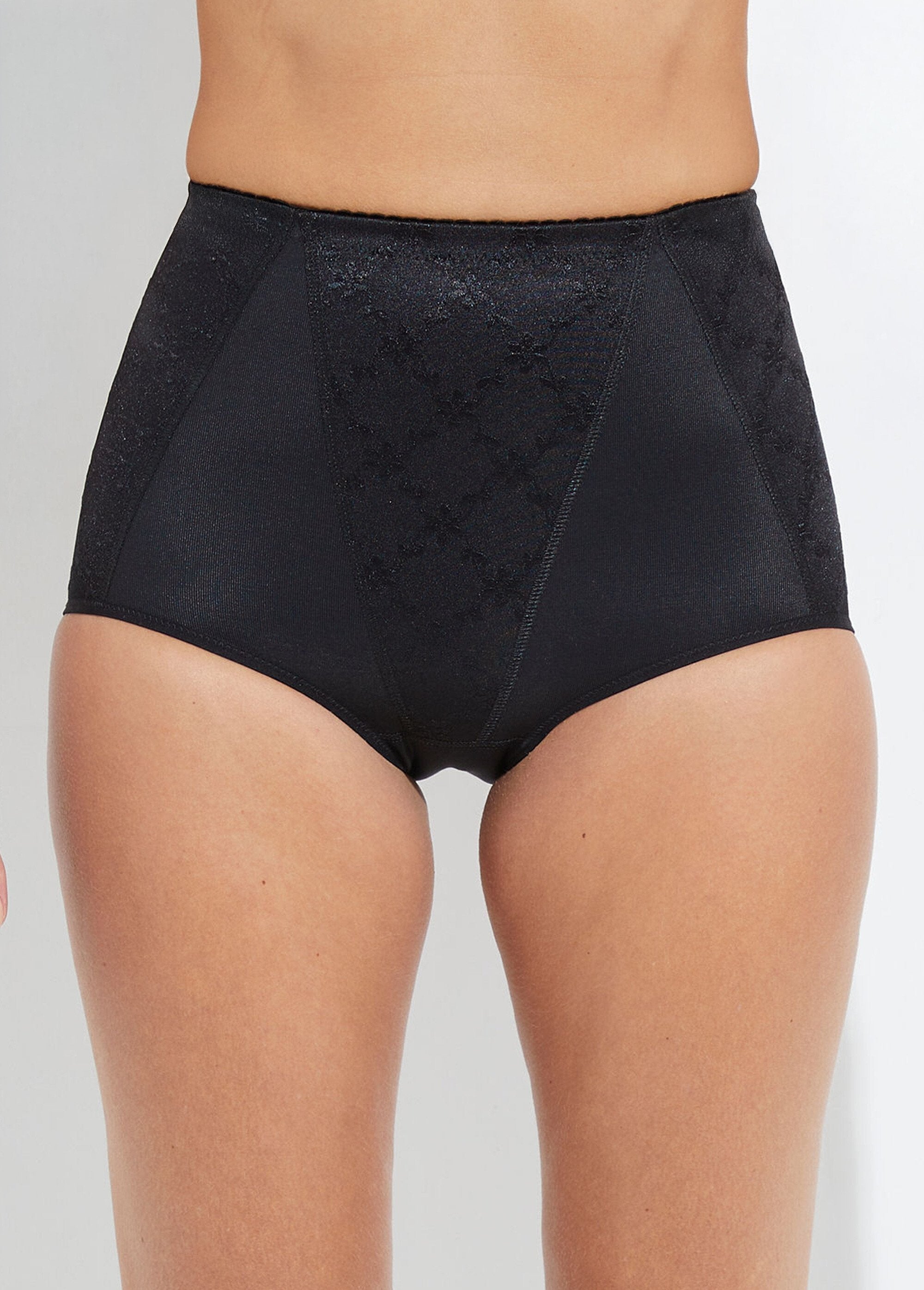 Faja_panty_talle_alto,_vientre_plano_Negro_FA1_slim