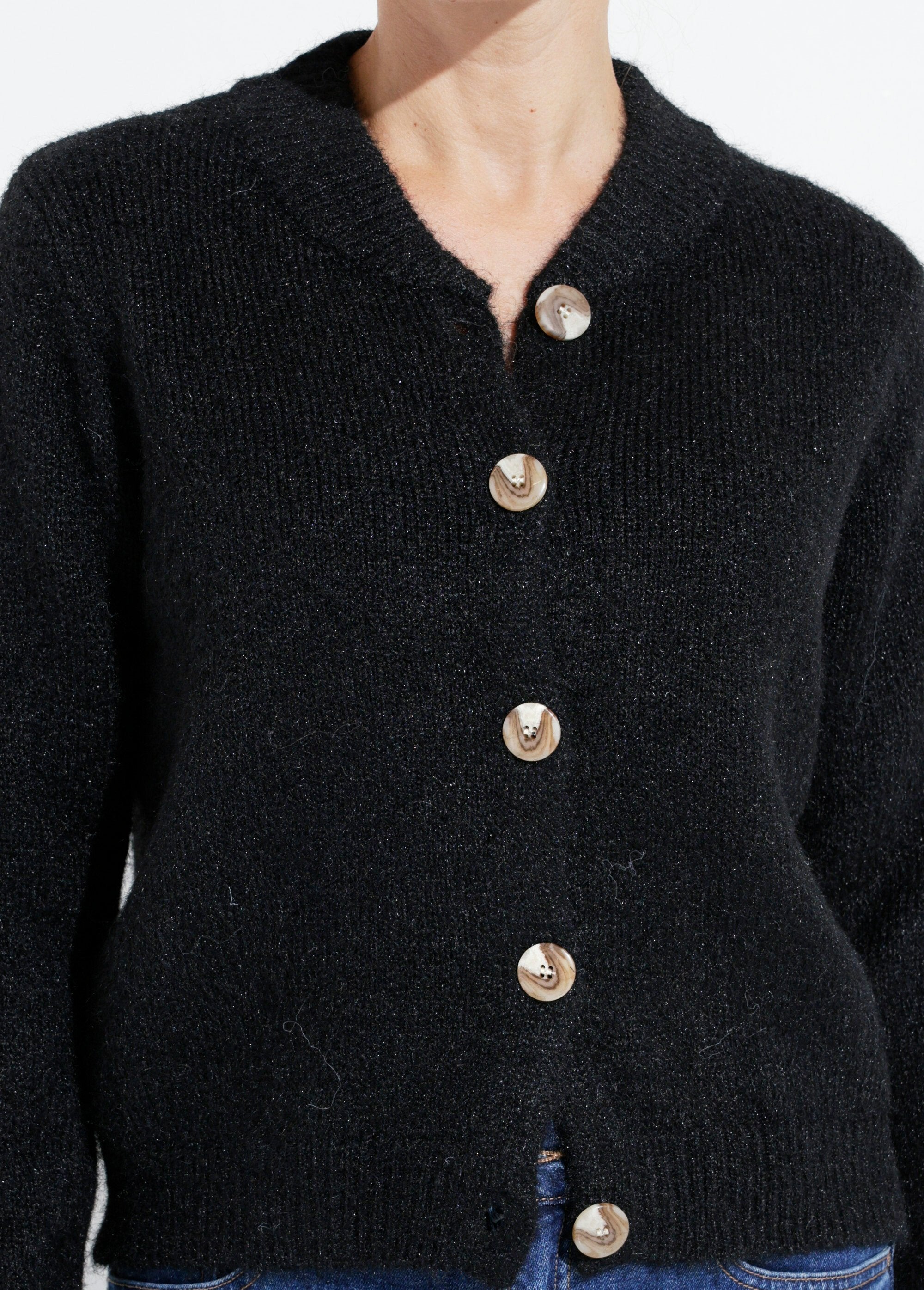 Gilet_en_maille_col_rond_fantaisie_Noir_DE1_slim