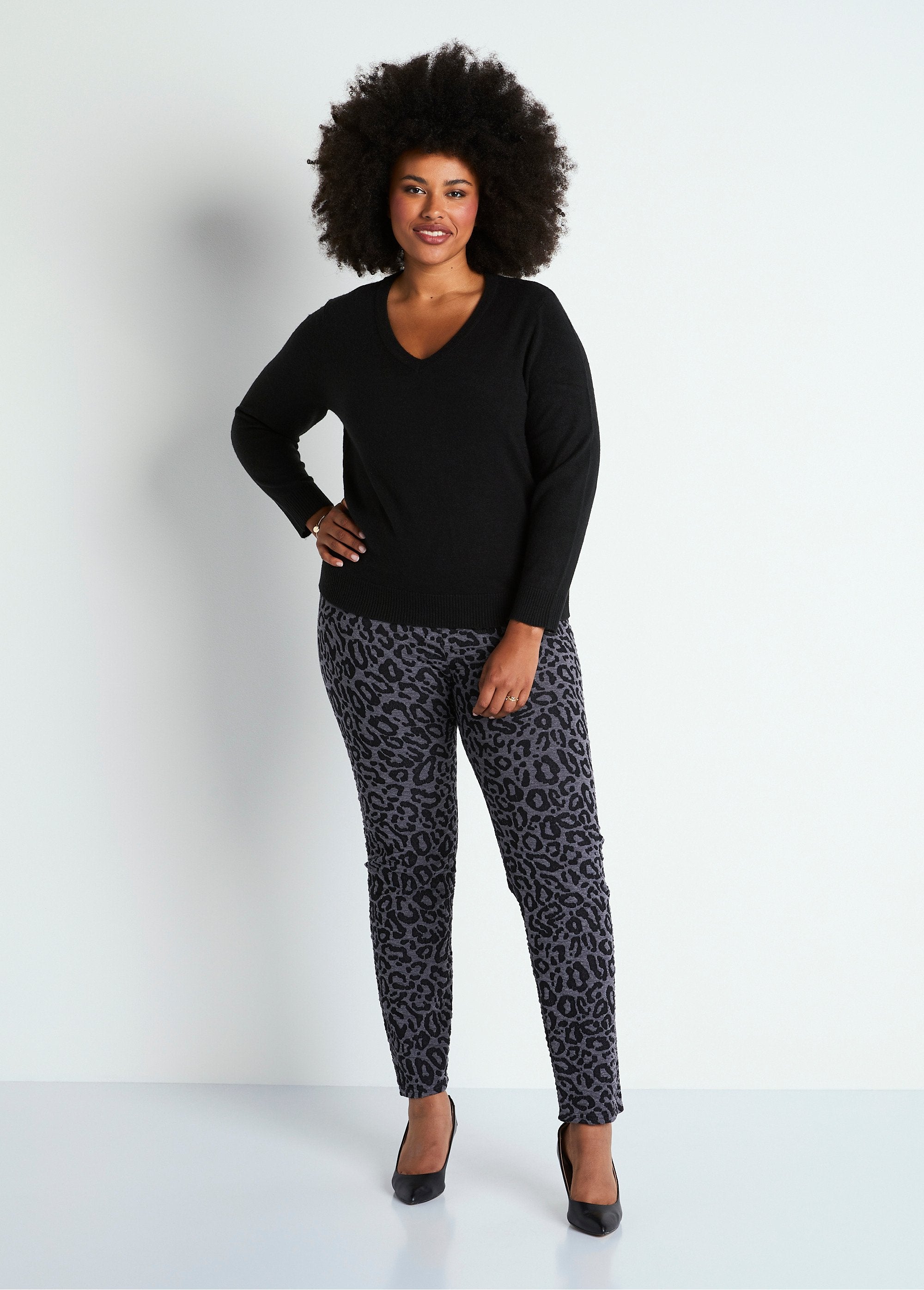 Leggings_de_punto_jacquard_con_cintura_elástica_Gris_leopardo_SF1_curvy