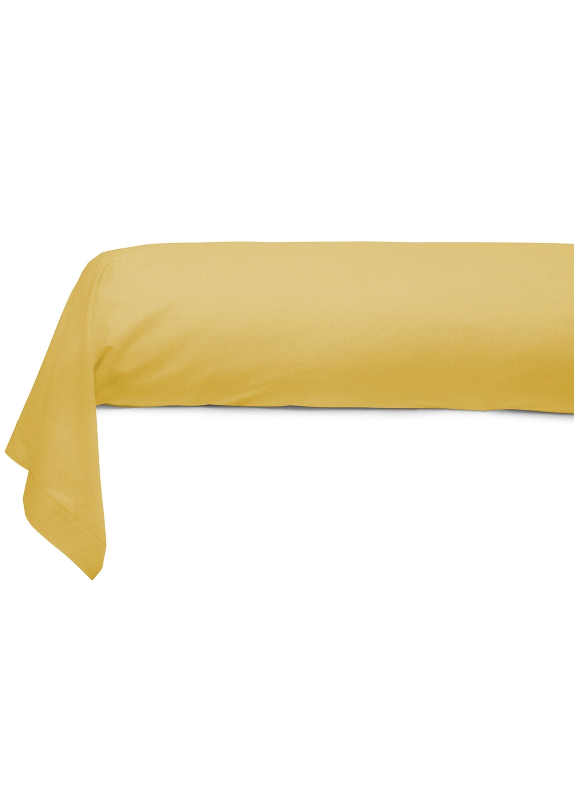 Funda_de_almohada_RELAX_lisa_de_puro_algodón_Amarillo_plátano_FA2_slim