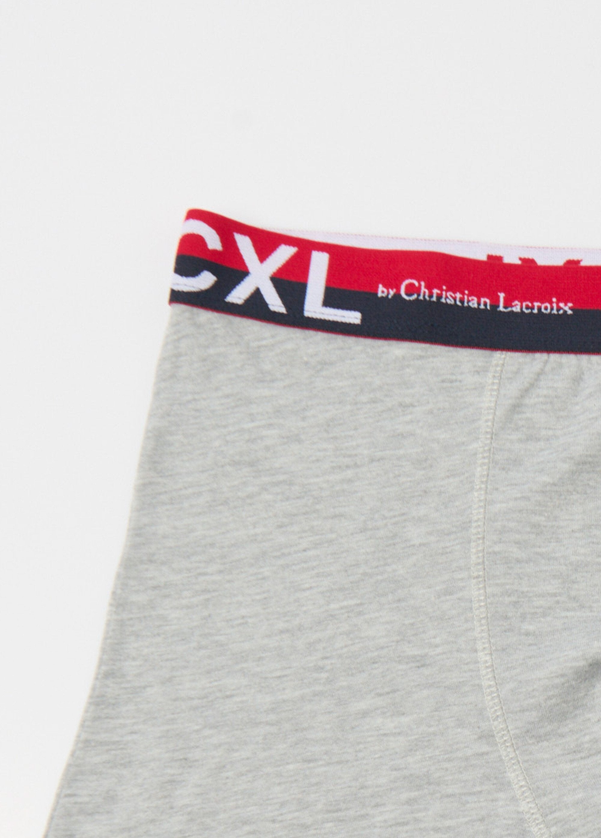 Pack_de_4_bóxers_lisos_con_cinturilla_con_logo_Gris_claro_DE1_slim