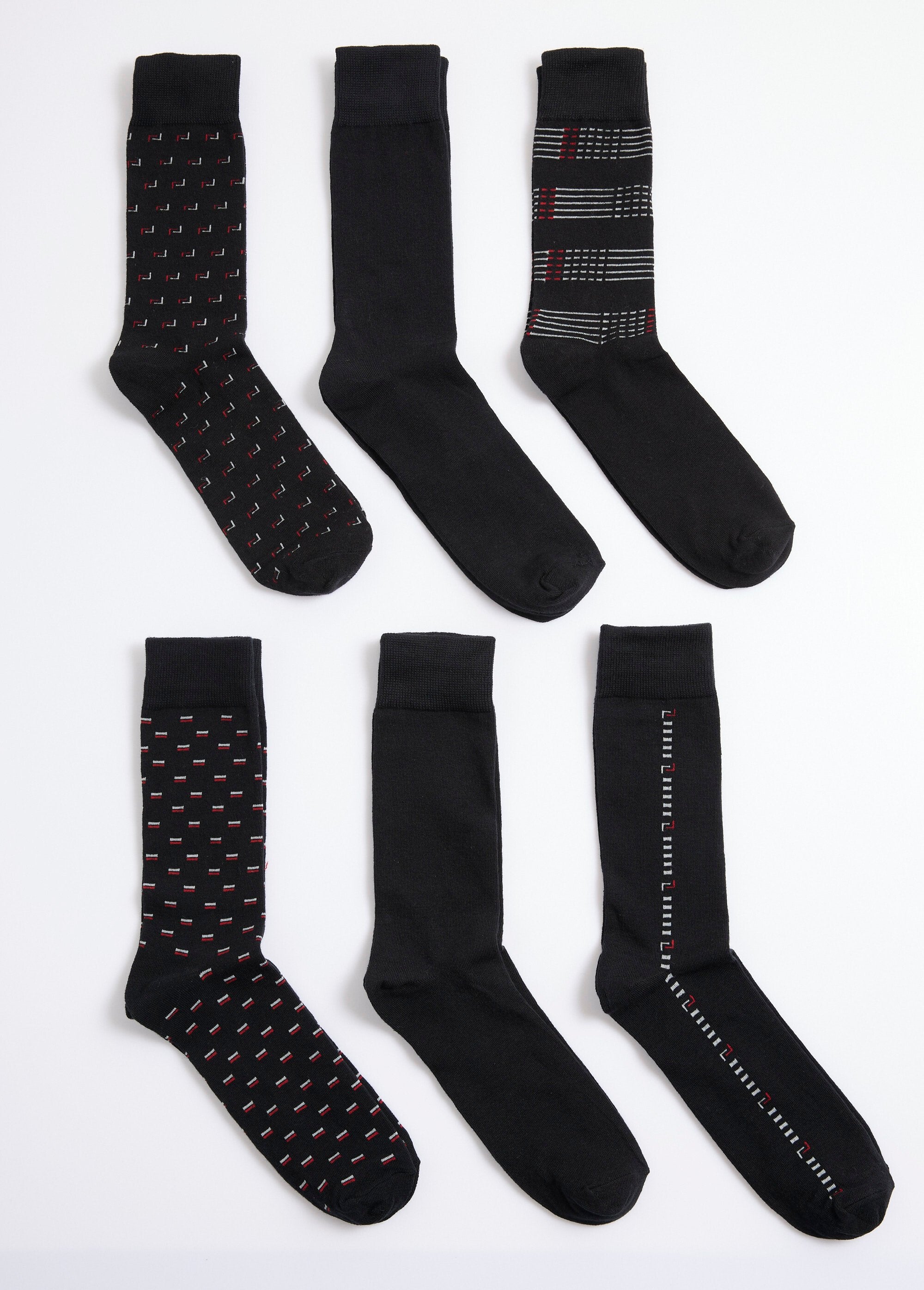 Pack_de_6_calcetines_clásicos_Negro_a_juego_DE1_slim