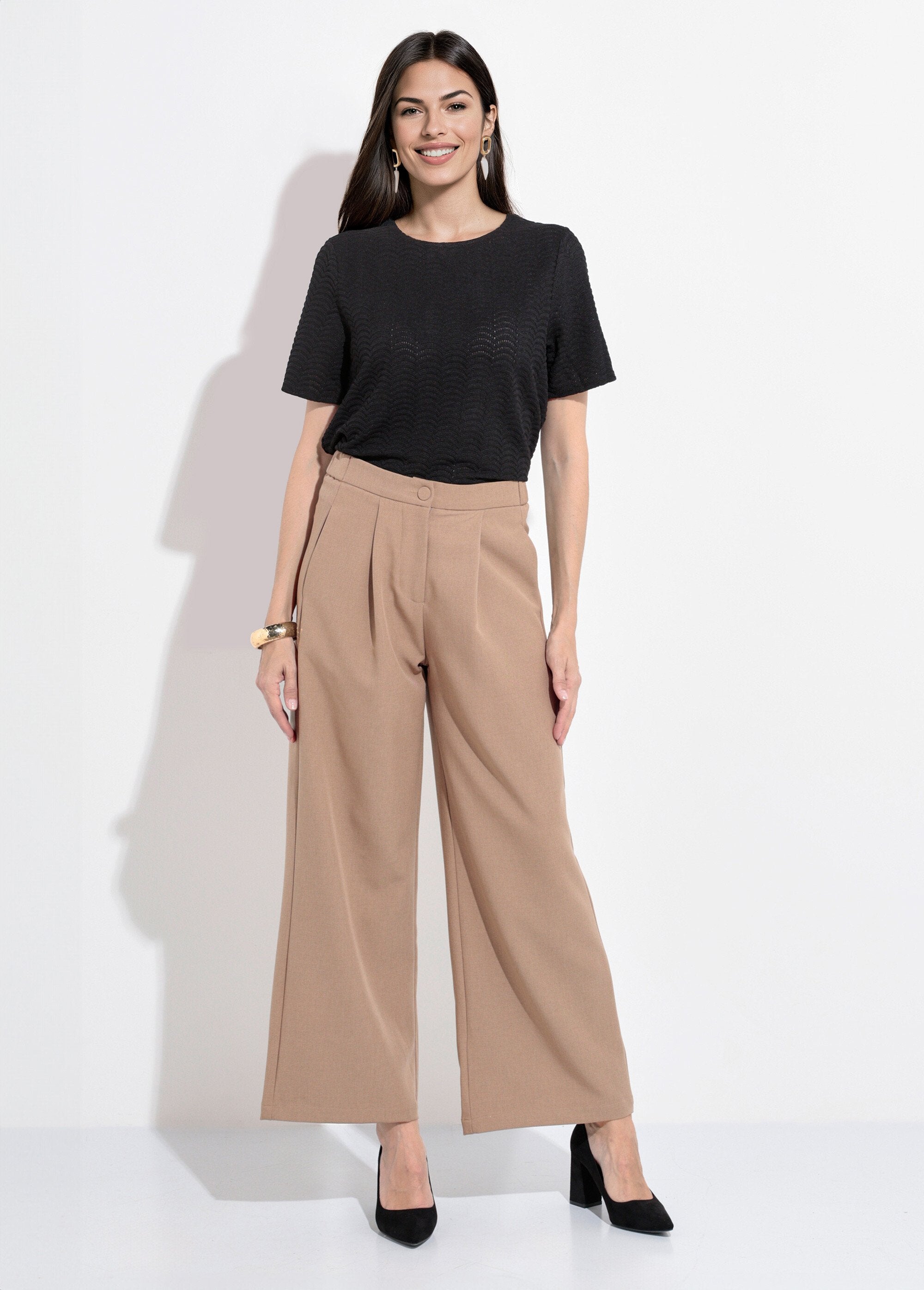 Pantalones_elásticos_fluidos_de_sastrería_Beige_SF1_slim