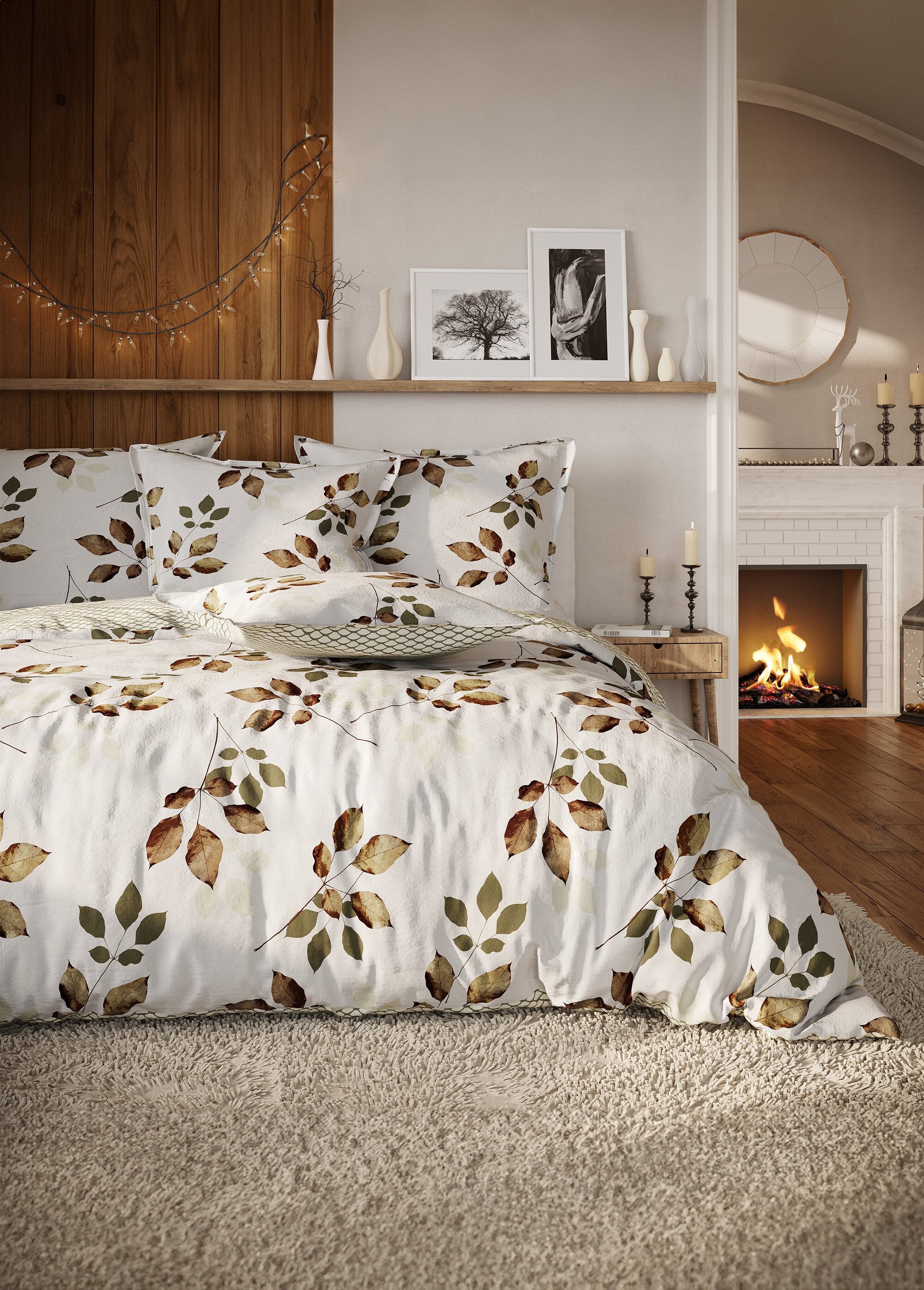 Juego_de_cama_de_franela_de_4_piezas_con_sábana_encimera,_otoño_Estampado_beige_FA1_slim