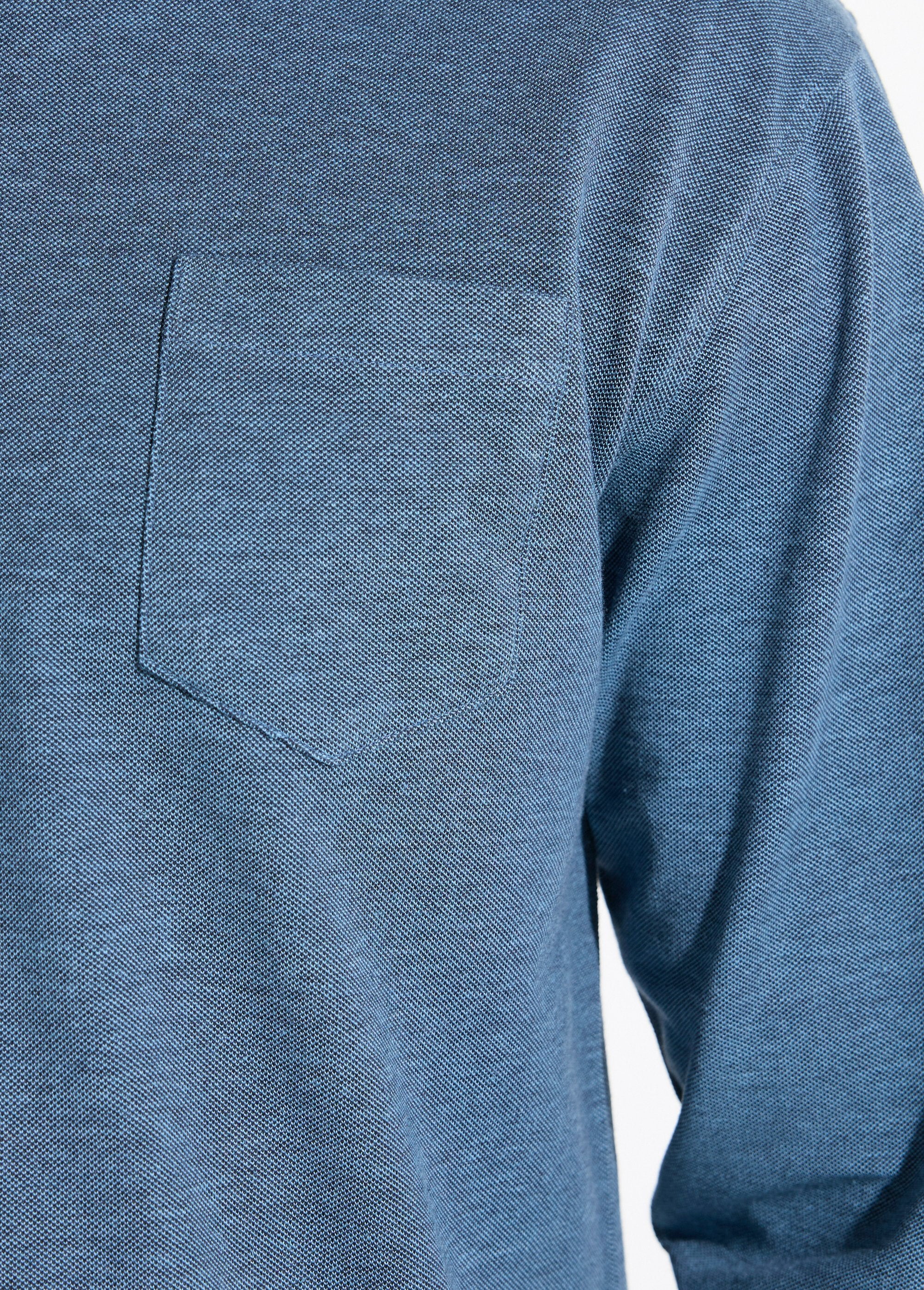 Polo_de_punto_piqué_de_algodón_de_manga_larga_Azul_DE4_slim