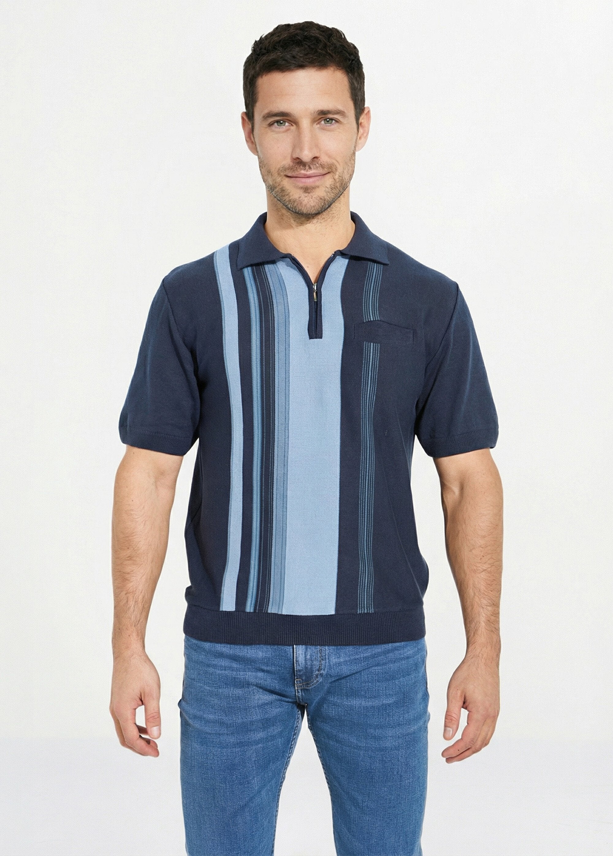 Polo_de_manga_corta_con_cremallera_y_rayas_jacquard_Marina_FA1_slim