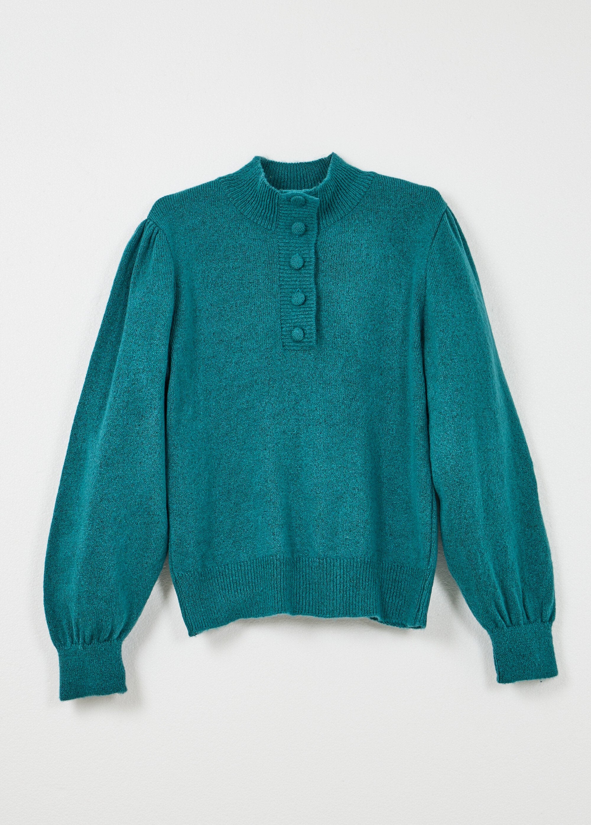 Pull_chaud_col_montant_boutonné_Vert_AP1_slim