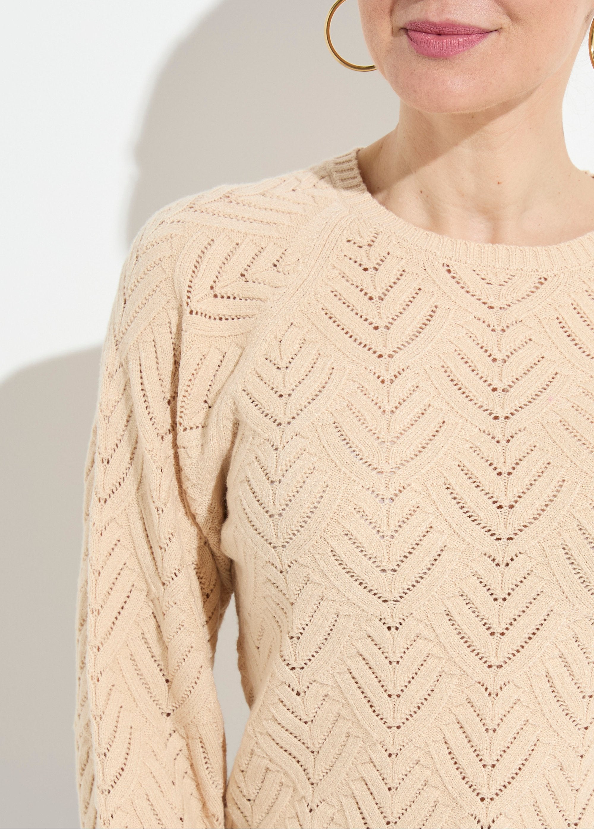 Suéter_corto_suave_de_cuello_redondo_con_patrón_calado_Beige_DE1_slim