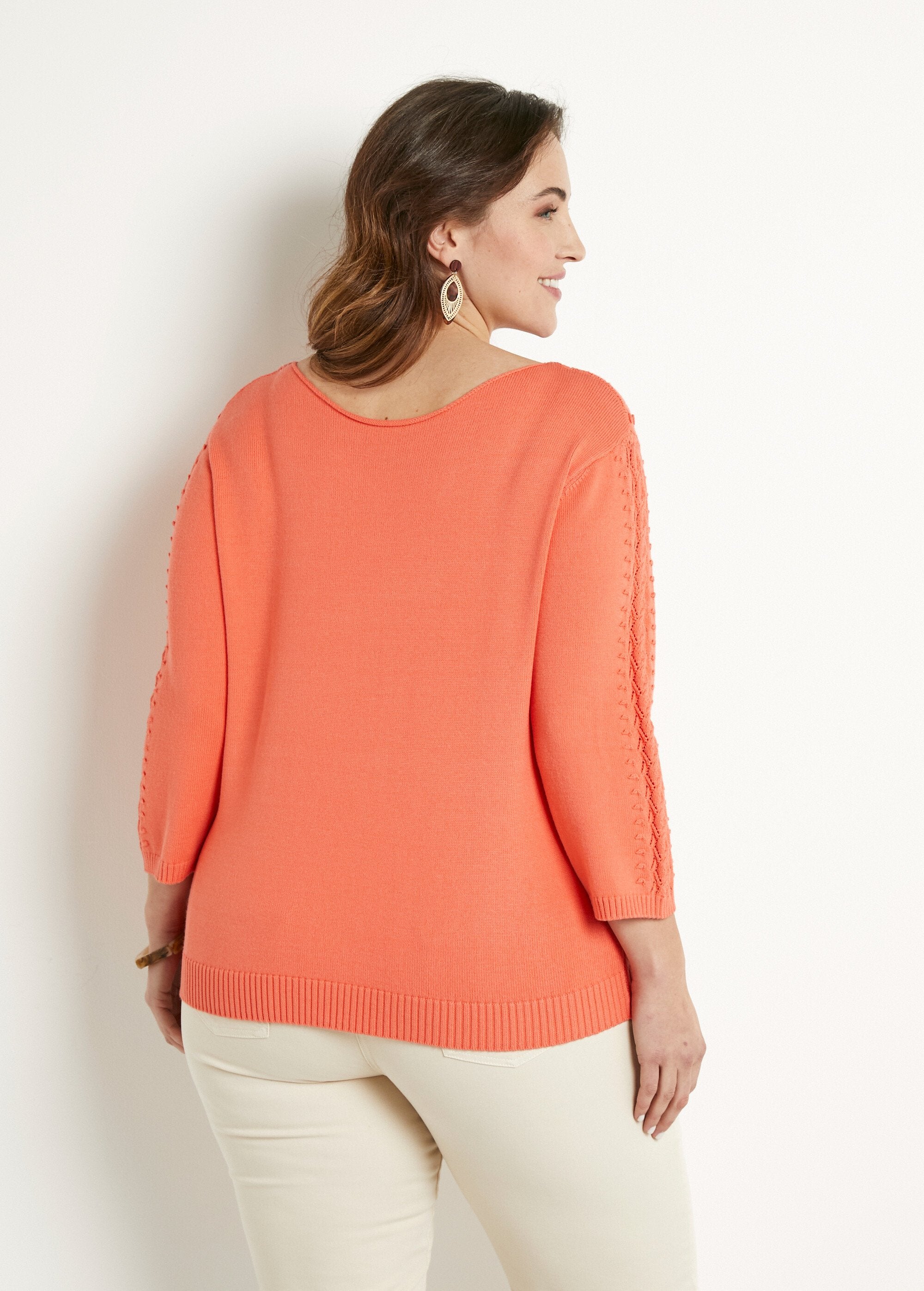 Jersey_punto_fantasía_cuello_redondo_liso_suave_Capuchina_DO1_curvy