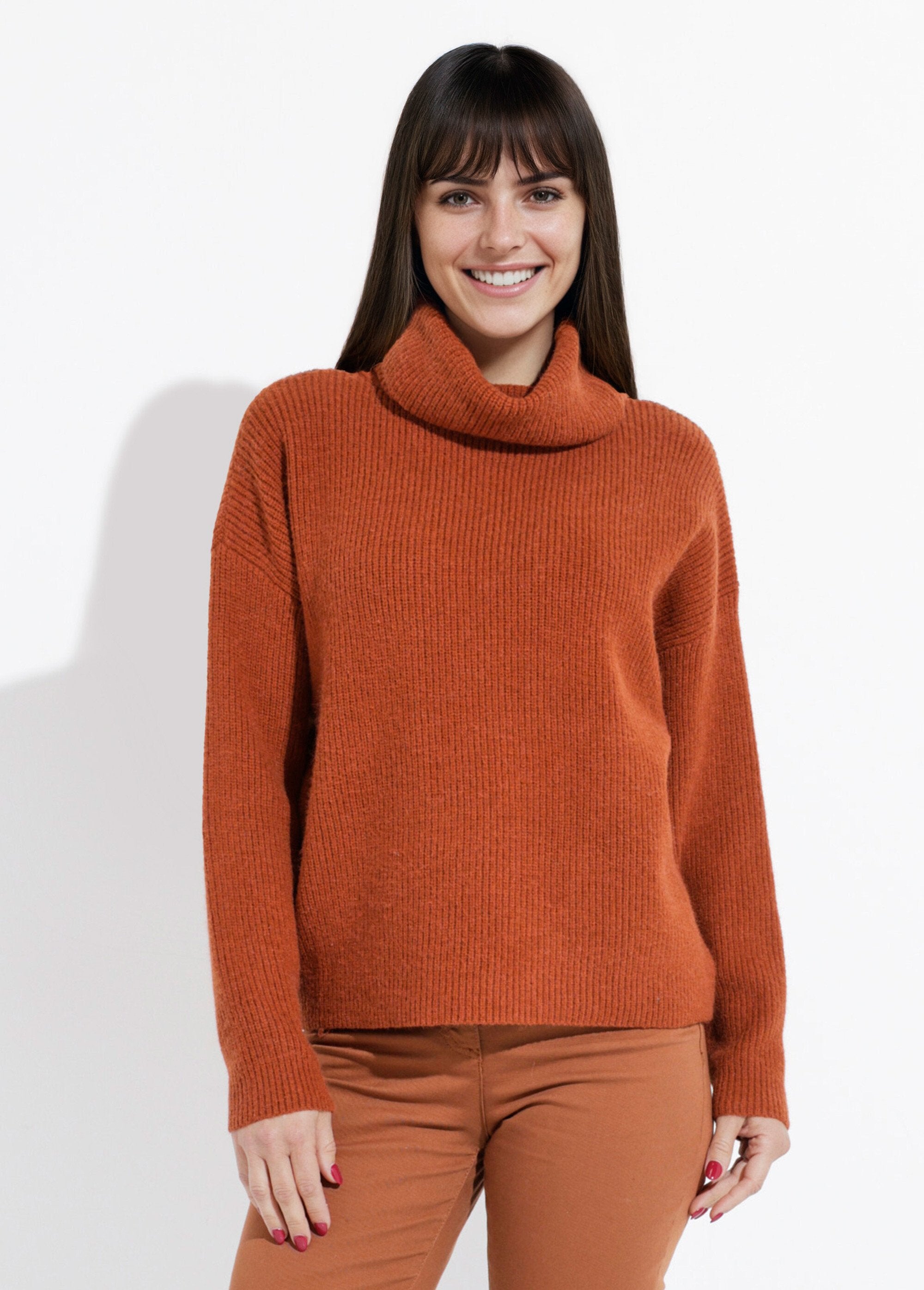 Pull_en_maille_avec_col_roulé_souple_Camel_FA1_slim