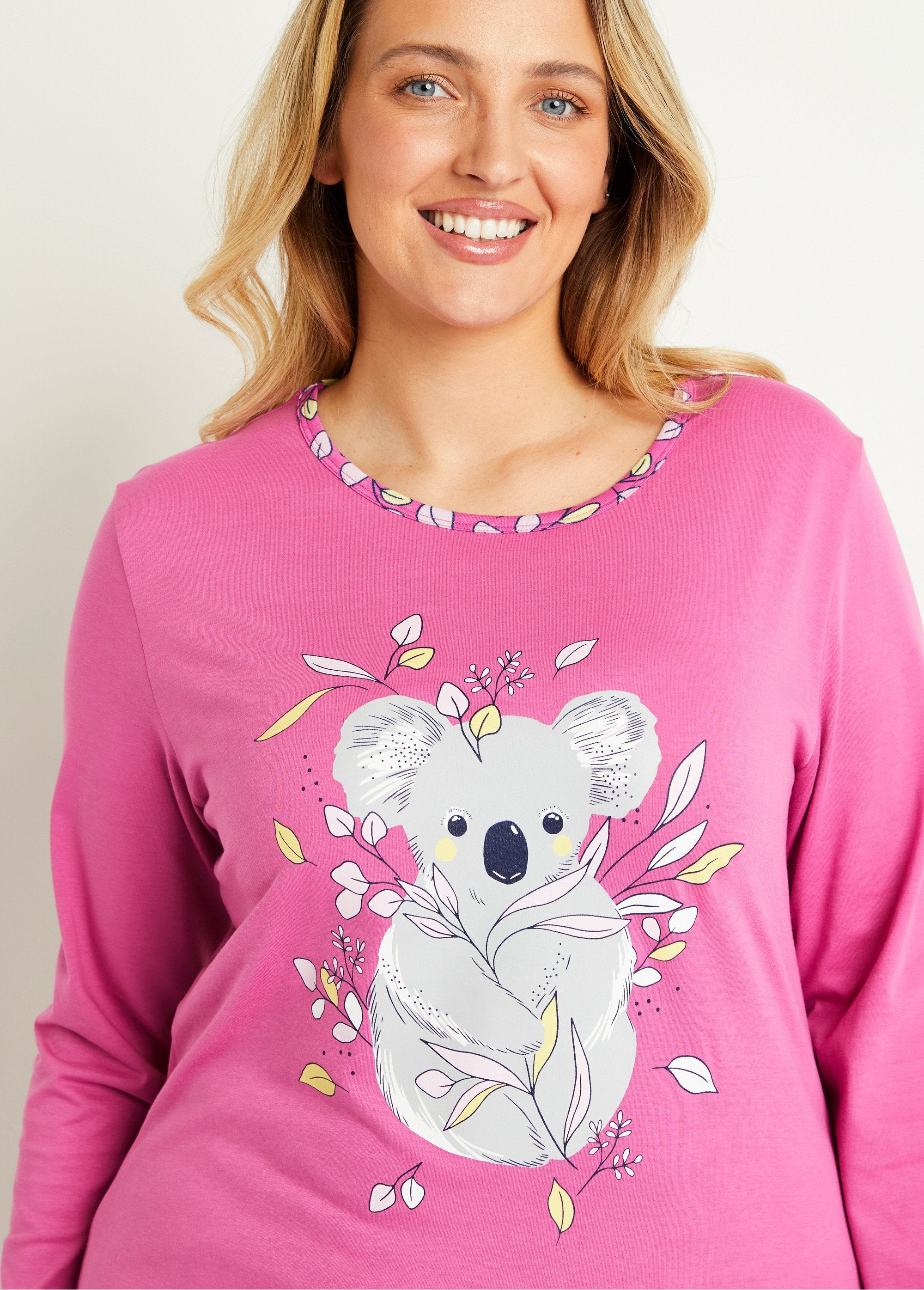 Pijama_de_algodón_estampado_con_estampado_de_koalas_Rosa_DE1_curvy