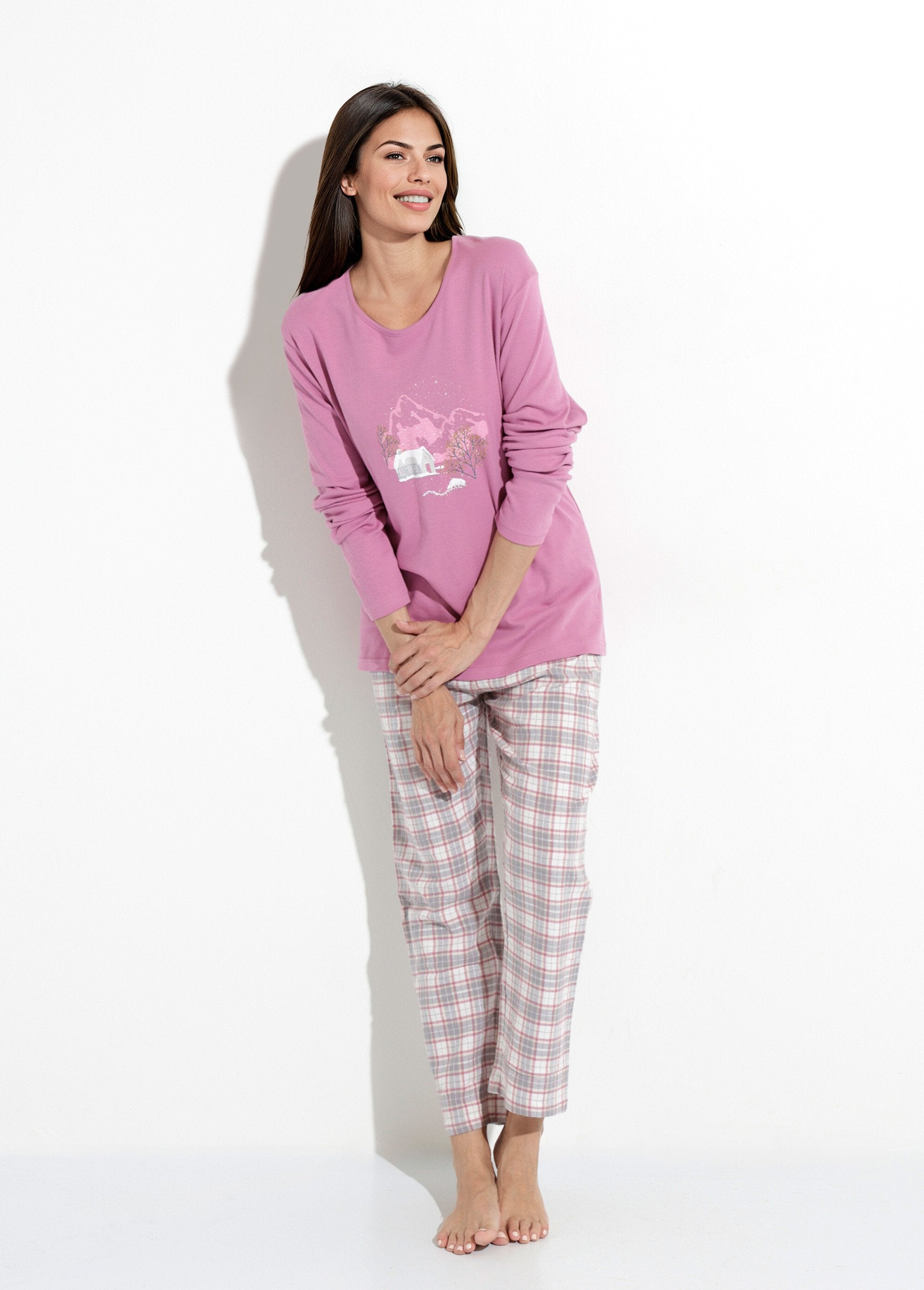 Pyjama_pantalon_chaud_coton_flanelle_carreaux_Violine_SF1_slim