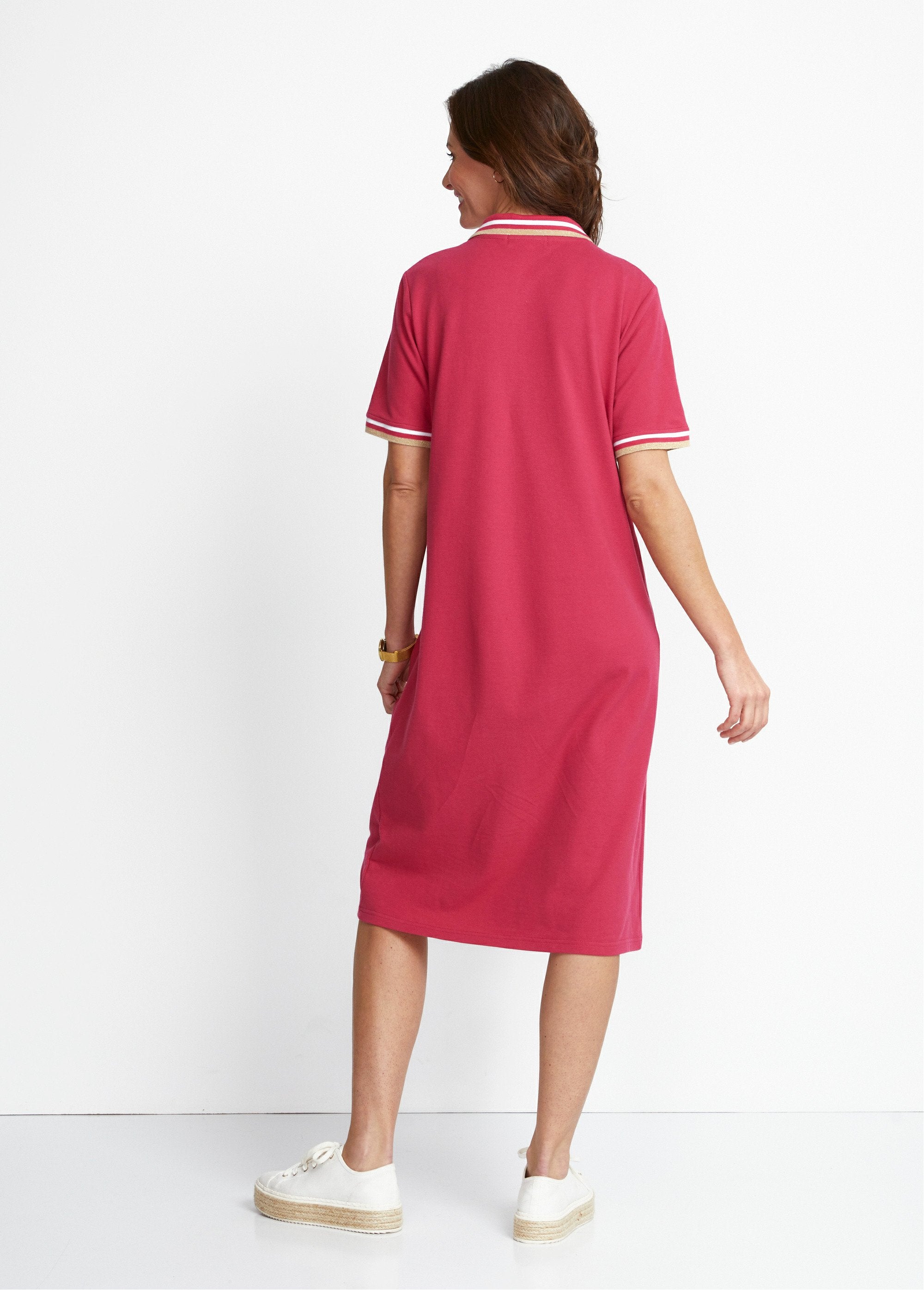 Vestido_de_punto_con_cuello_de_polo_Fucsia_DO1_slim