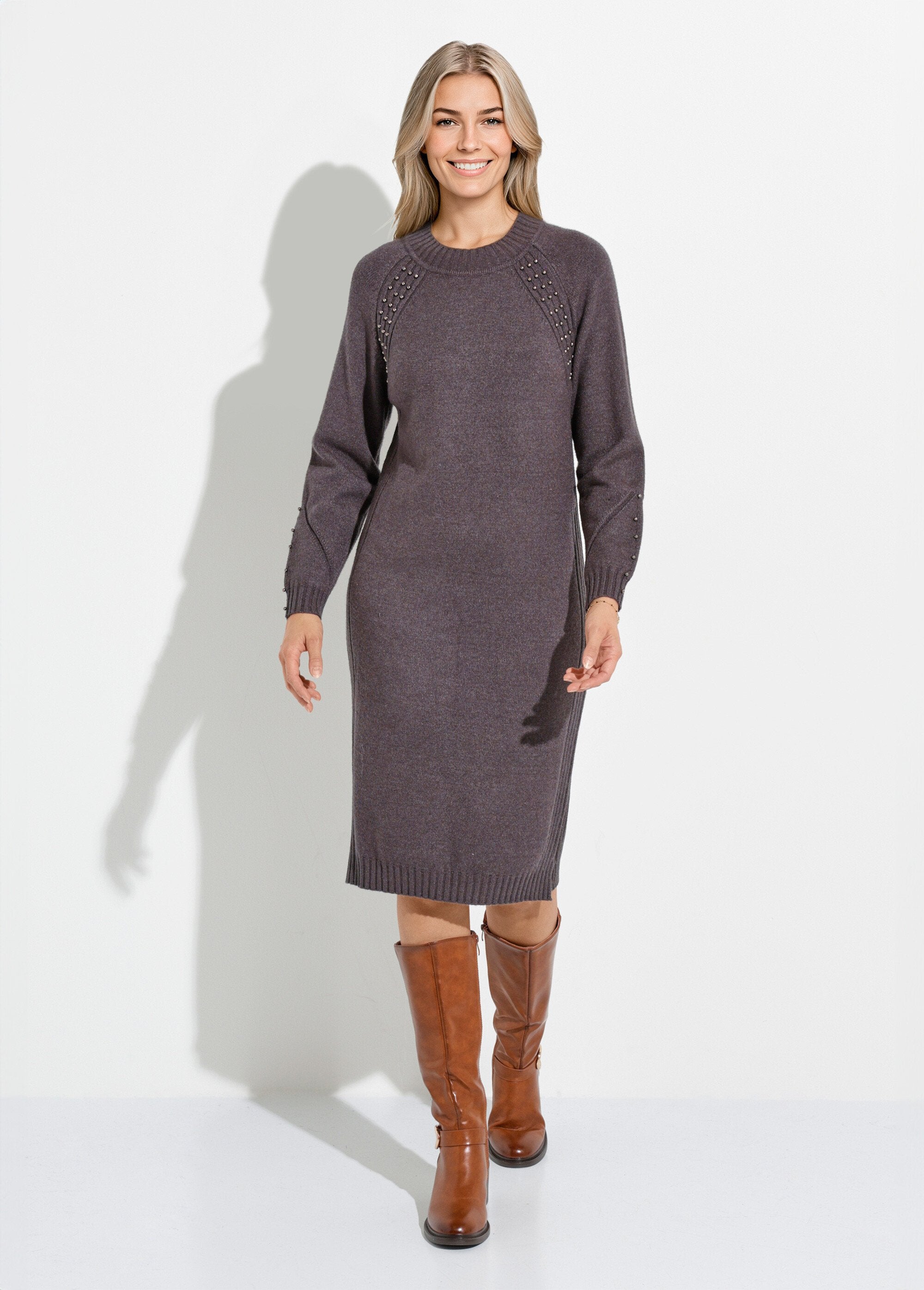 Vestido_de_jersey_de_cuello_alto_con_detalles_de_canalé_con_cuentas_Gris_antracita_FA1_slim