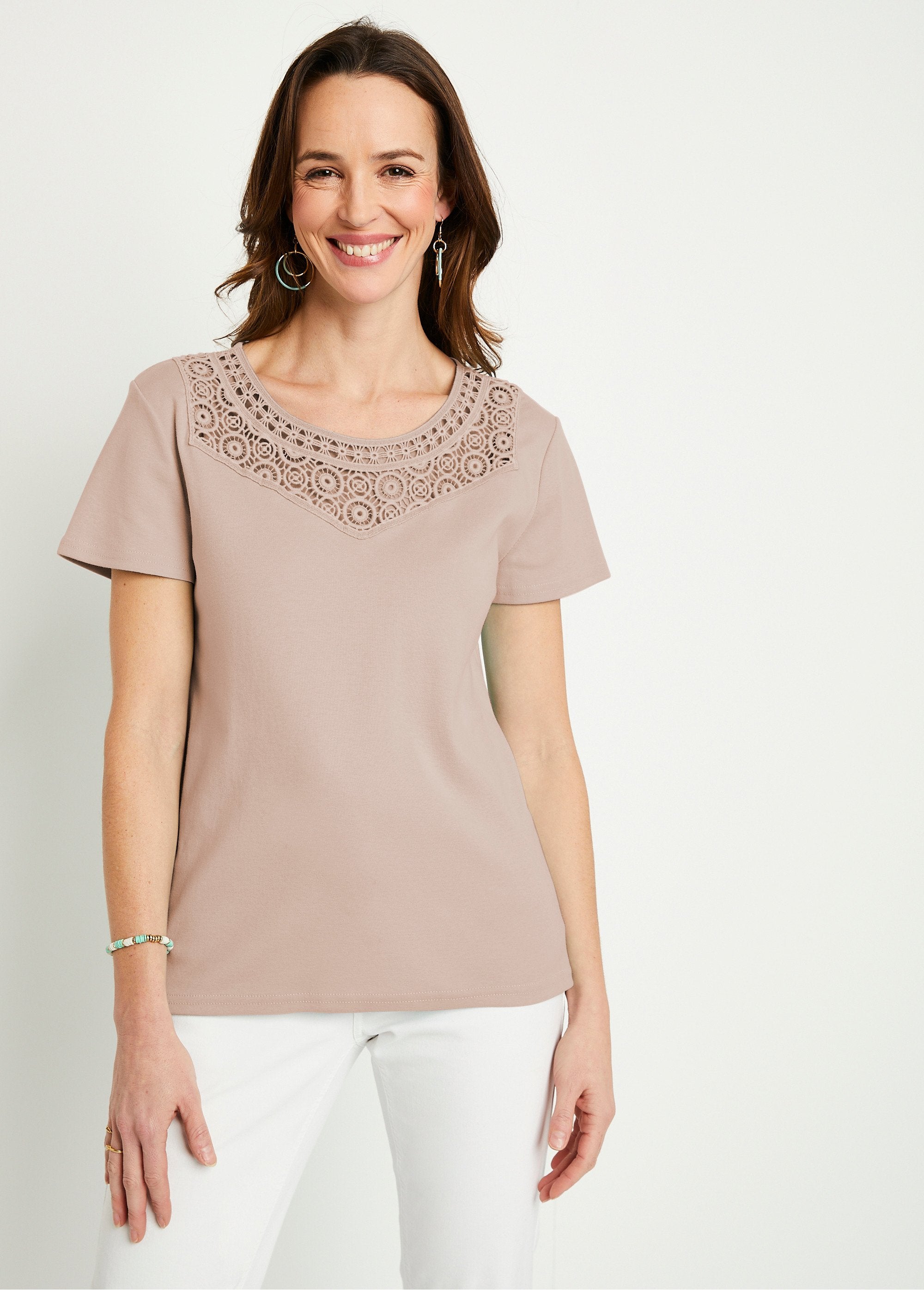 Camiseta_de_manga_corta_lisa_de_algodón_macramé_Beige_FA1_slim