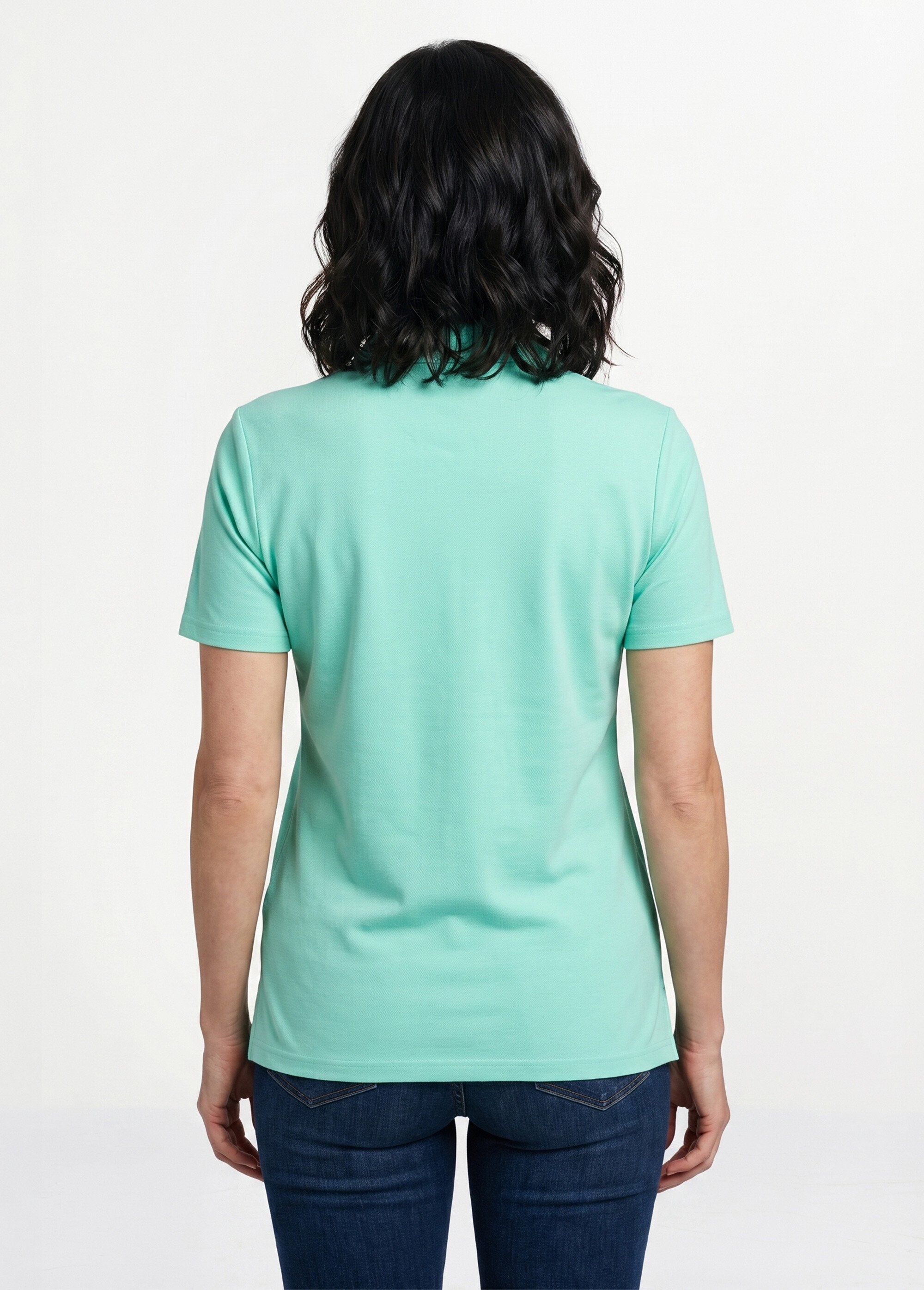Camiseta_de_punto_de_piqué_de_algodón_con_cuello_polo_Verde_DO1_slim